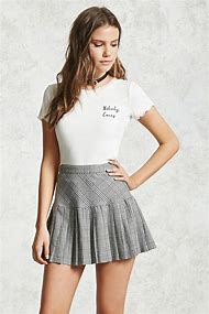 Image result for Unzipped Pleated Skirt