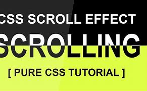 Image result for Scroll Effect CSS