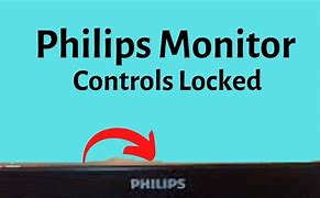 Image result for Monitor Controls Locked Philips