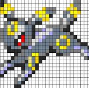 Image result for Umbreon Pixel Art Grid