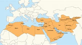 Image result for Middle East Map with Capitals