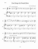 Image result for French Horn Sheet Music