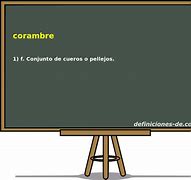 Image result for corambre