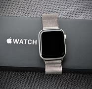 Image result for Apple Watch Silver Case with Stone Band