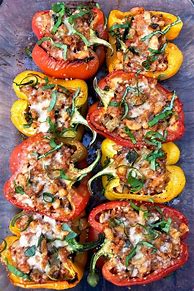 Image result for Vegetarian Stuffed Peppers