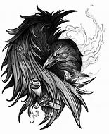 Image result for Raven Tattoo Sketches