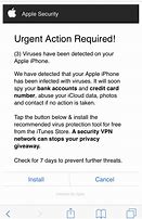 Image result for Apple Security Warning iPhone