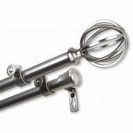 Image result for Double Adjustable Curtain Rods