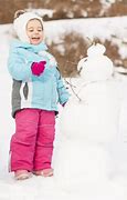 Image result for Child Building Snowman