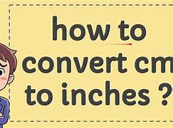 Image result for How to Convert Inches to Cm