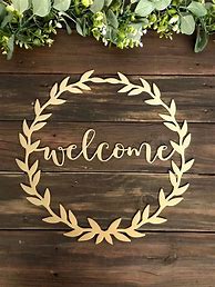 Image result for Metal Art Welcome Signs