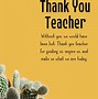 Image result for Thank You Teacher Flowers
