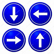 Image result for Entrance Arrow Sign Color:Blue