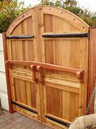 Image result for Wood Fence with Lock