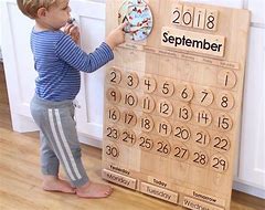 Image result for Montessori Wooden Calendar