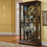 Image result for Pulaski Curio Cabinets with Glass Doors