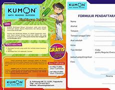 Image result for Brosur Kumon