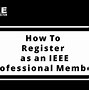 Image result for IEEE Member Number