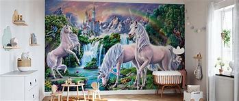 Image result for Unicorn Wall Mural