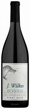 Image result for J Wilkes Pinot Noir Bien Nacido Q Block