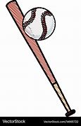 Image result for Baseball and Bat Drawing