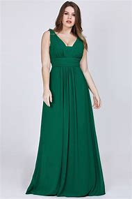 Image result for Plus Size Green Dress