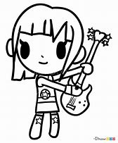 Image result for Tokidoki Girl PNG Black and White