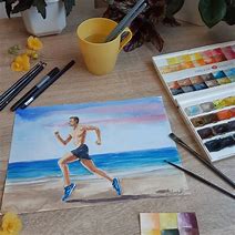 Image result for Watercolor Sports