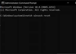 Image result for Cmd for Winsock Reset