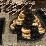 Image result for Black and Gold Donut Holder