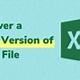 Image result for Get Previous Version of Excel File