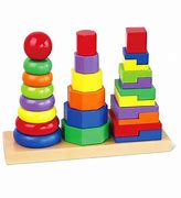 Image result for Wooden Stacking Blocks Toy