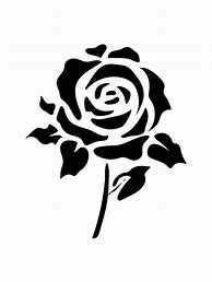 Image result for Single Rose Stencil