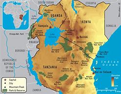 Image result for East Coast Africa Map