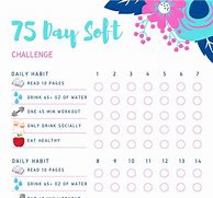 Image result for 75 Day Soft Challenge Printable Free
