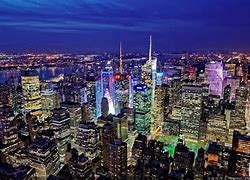 Image result for City Night Time Aerial Photo Neon