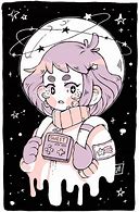 Image result for Space Anime Girl Drawing