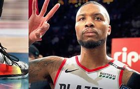 Image result for Damian Lillard in Game Shoes