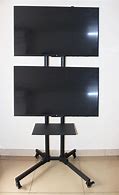 Image result for Dual TV Stand with Wheels
