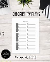 Image result for Simple Checklist