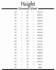 Image result for Height Conversion Chart Feet to Inches Pediatrics