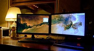 Image result for Double Monitor Setup
