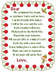 Image result for Cute Elf On the Shelf Welcome Letters