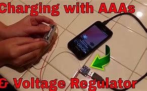 Image result for Charging Phone with AA Batteries