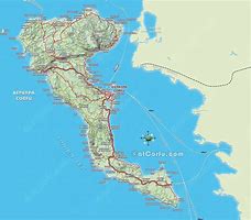 Image result for Map of Corfu Greece in English