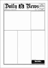 Image result for Free Printable Newspaper Template