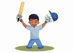 Image result for Cricket Player Kicking Ball Cartoon