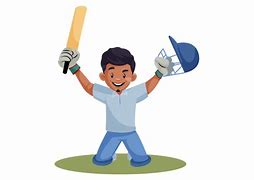 Image result for Cartoon Cricket Player