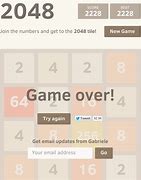 Image result for 2048 Game Over