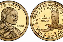 Image result for 2000 Proof Sacagawea Dollar